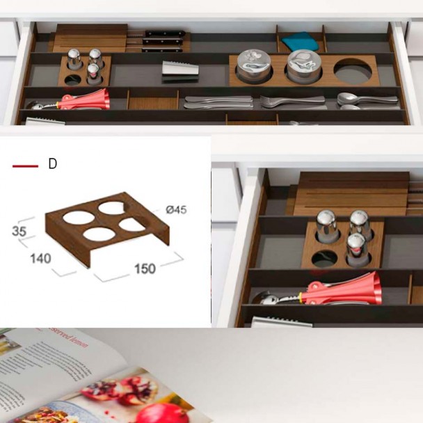Porta-espécies de 4