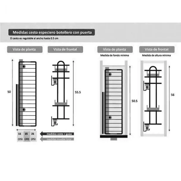 Rack para Garrafas e Temperos Removível