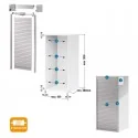 Kit Persiana 90 x 150 cm PVC Inox Z-Smartlift