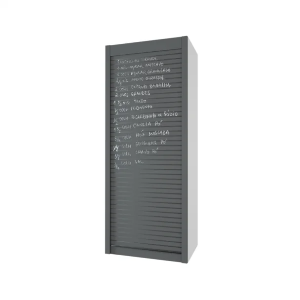 Kit Persiana 60 x 150 cm PVC Cinza Ardósia Z-Smartlift