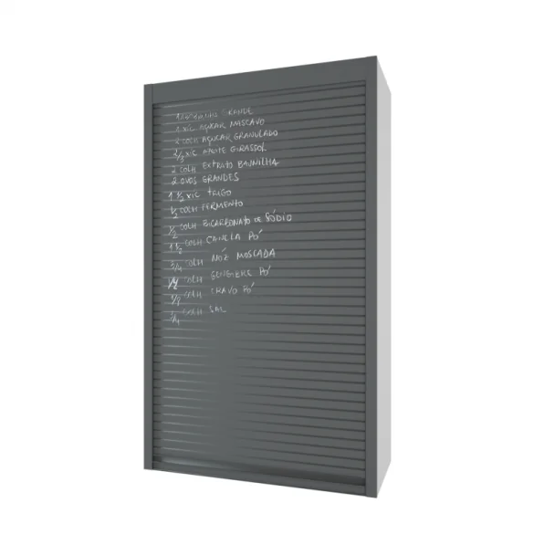 Kit Persiana 90 x 150 cm PVC Cinza Ardósia Z-Smartlift