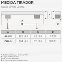 Puxador de Zamak Branco Fosco 2278