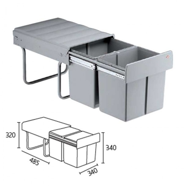Cubo de instalação livre cubo duplo mestre