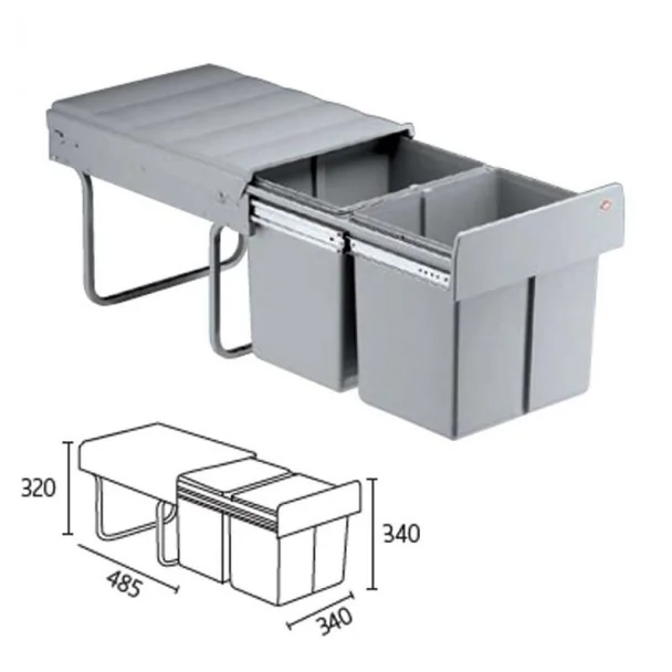 Cubo de instalação livre cubo duplo mestre