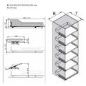 Sistema de prateleiras para armários EXTENDO LIBELL