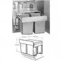 Caixote do lixo DOUBLE-SHORTY