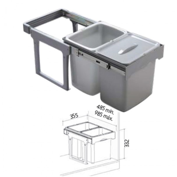 Caixote do lixo manual EKKO EASY