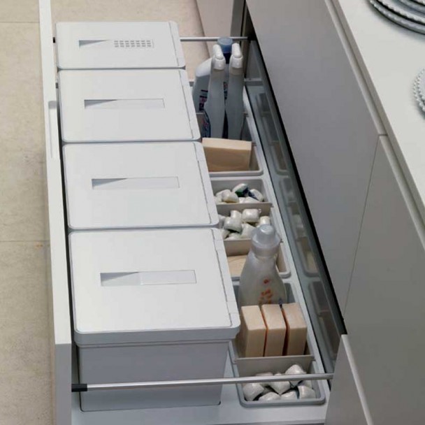 Caixotes reciclagem lixo Aço Inoxidável Para gaveta cozinha