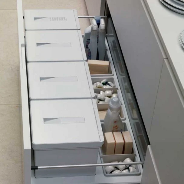 Caixotes reciclagem lixo Aço Inoxidável Para gaveta cozinha