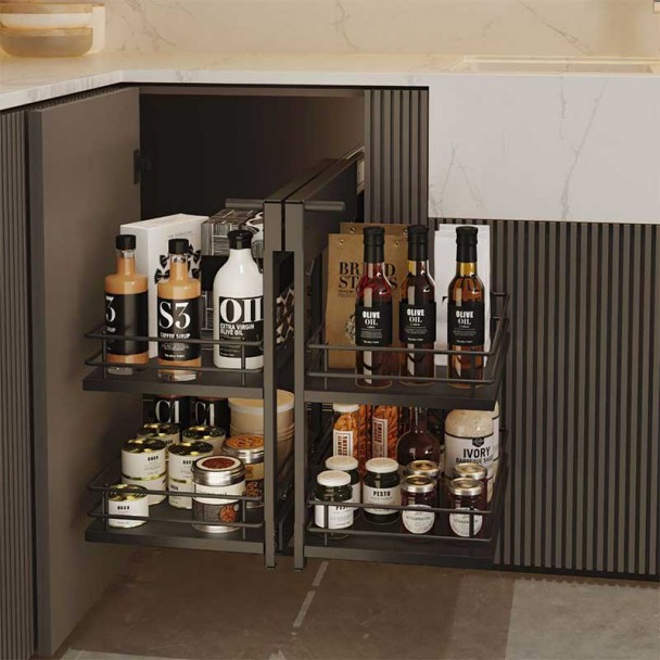 Extraível Canto Articulado Compact Antracite