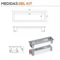 Quadro 3 Tomadas Cozinha Power Frame