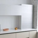 Kit Persiana 60 x 130 cm PVC Inox para Móveis de Cozinha
