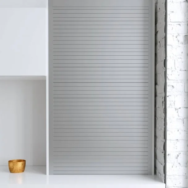 Kit Persiana 60 x 130 cm PVC Inox para Móveis de Cozinha